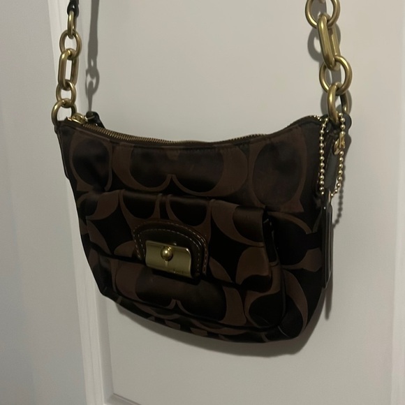 COACH Kristin Brown Shoulder/Crossbody Bag - Picture 4 of 12